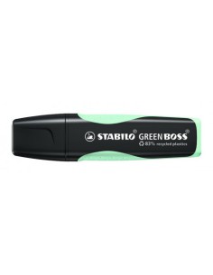 MARCADOR FLUORESCENTE GREEN BOSS PASTEL PIZCA DE MENTA STABILO 6070/116 (x10 unidades)