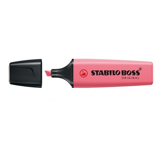 MARCADOR FLUORESCENTE BOSS PASTEL ROSA CEREZO EN FLOR STABILO 70/150 (x10 unidades)