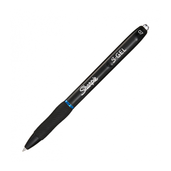 Sharpie S-Gel Bolígrafo de gel de punta retráctil Azul 12 pieza(s) (x12 unidades)