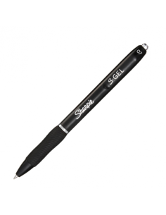 Sharpie S-Gel Bolígrafo de gel de punta retráctil Negro 12 pieza(s) (x12 unidades)