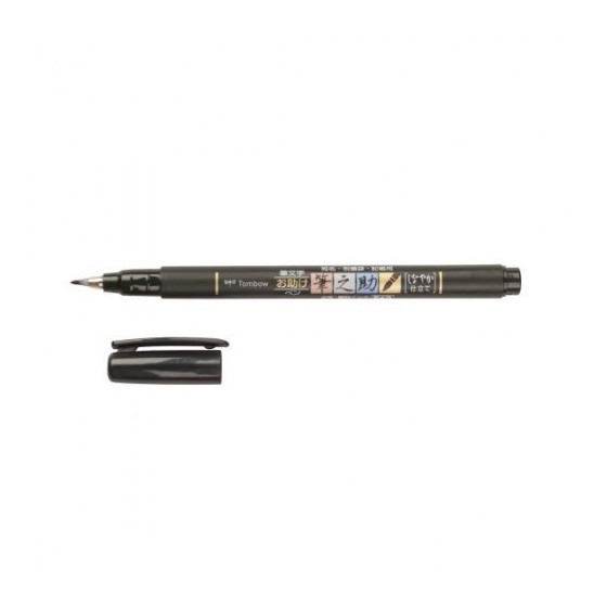 ESTUCHE 6 ROTULADORES FUDENOSUKE BASE AGUA PUNTA ELÁSTICA DURA. COLORES NEÓN (1 U. X COLOR). TOMBOW WS-BH-6P