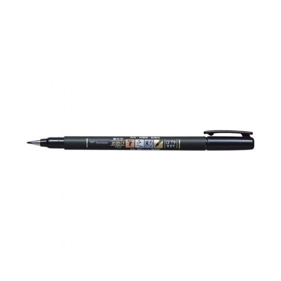 ESTUCHE 6 ROTULADORES FUDENOSUKE BASE AGUA PUNTA ELÁSTICA DURA. COLORES NEÓN (1 U. X COLOR). TOMBOW WS-BH-6P