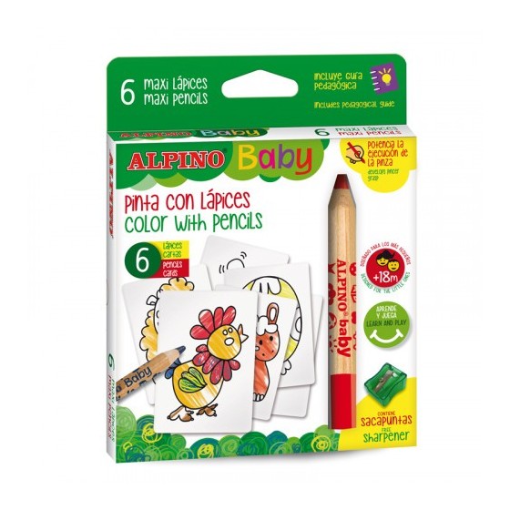 ESTUCHE 6 LAPICES BABY-LA GRANJA ALPINO AL002006