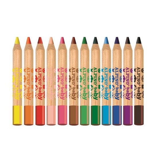 ESTUCHE 12 LÁPICES DE COLORES PARA BEBÉS ALPINO AL000177