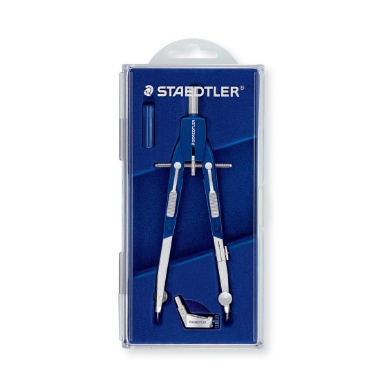 ESTUCHE COMPAS MARS 552 01, CON RUEDA CENTRAL Y AJUSTE RAPIDO STAEDTLER 552 01