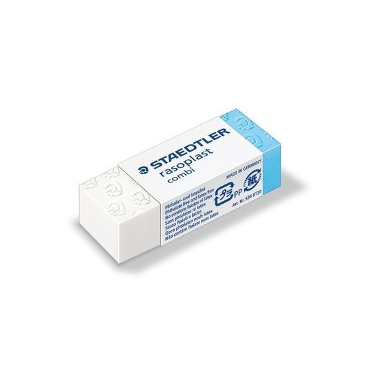 GOMA DE BORRAR COMBI RASOPLAST  (42X19X13 MM) STAEDTLER 526 BT30 (x30 unidades)