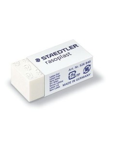 GOMA DE BORRAR RASOPLAST (33X16X13 MM) STAEDTLER 526 B40 (x40 unidades)