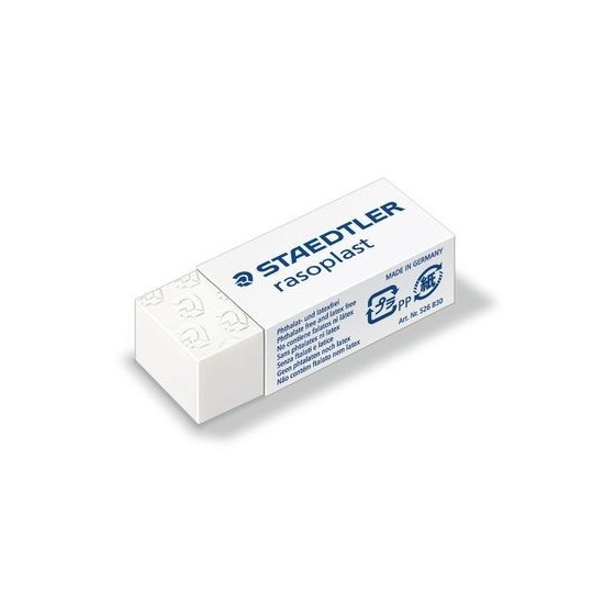GOMA DE BORRAR RASOPLAST (42X19X13 MM) STAEDTLER 526 B30 (x30 unidades)