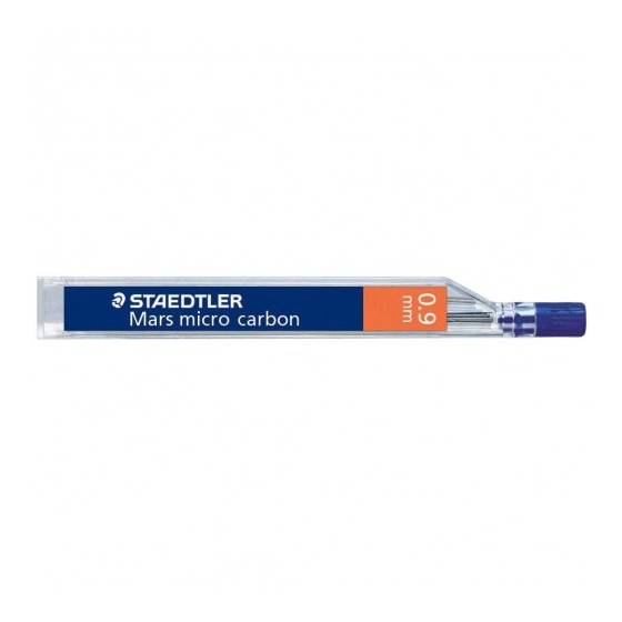 MINAS MICRO CARBON 250, 0,9MM, GRAD. HB STAEDTLER 250 09-HB (x12 unidades)