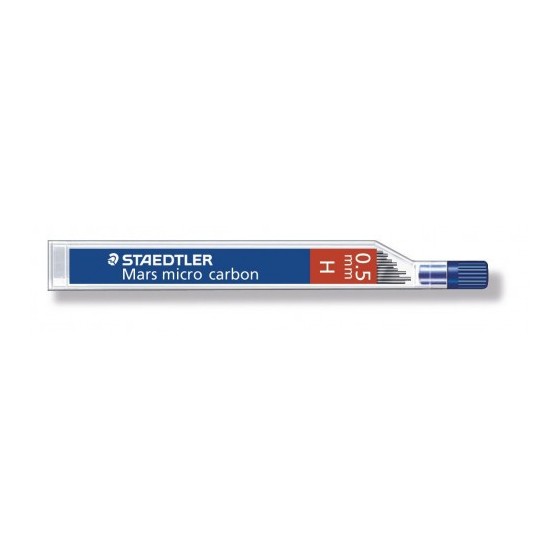 MINAS MICRO CARBON 250, 0,5MM, GRAD. H STAEDTLER 250 05-H (x12 unidades)