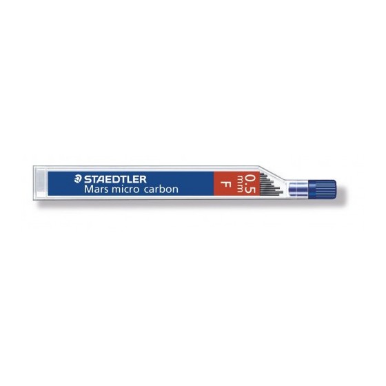 MINAS MICRO CARBON 250, 0,5MM, GRAD. F STAEDTLER 250 05-F (x12 unidades)
