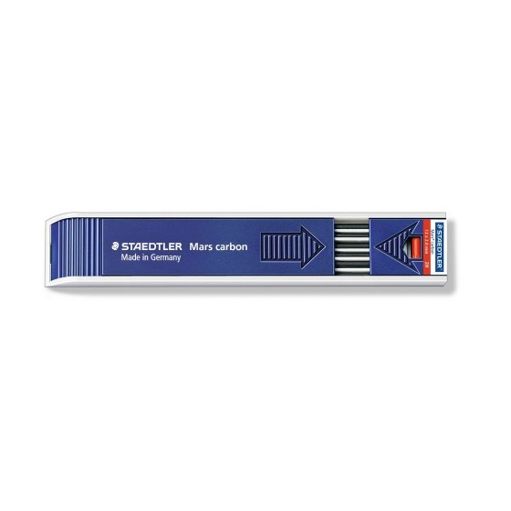 ESTUCHE 12 MINAS CARBON 200, 2MM, GRAD. 2H STAEDTLER 200-2H