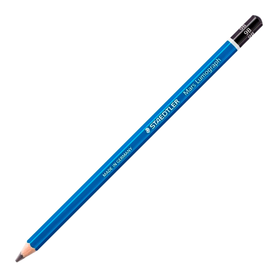 LAPIZ GRAFITO MARS LUMOGRAPH 100, GRAD. 9B STAEDTLER 100-9B (x12 unidades)