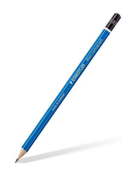 LAPIZ GRAFITO MARS LUMOGRAPH 100, GRAD. 7H STAEDTLER 100-7H (x12 unidades)