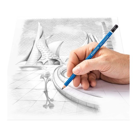 LAPIZ GRAFITO MARS LUMOGRAPH 100, GRAD. 11B STAEDTLER 100-11B (x12 unidades)