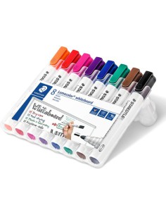 ESTUCHE 8 PZAS LUMOCOLOR WHITEBOARD MARKER 351, SURT. STAEDTLER 351 WP8 2