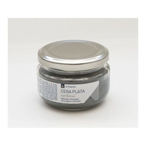 La Pajarita Cera solida metalizada plata