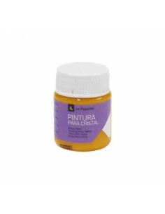 PINTURA PARA CRISTAL AL AGUA CA-02 AMARILLO. 25ML LA PAJARITA 188971