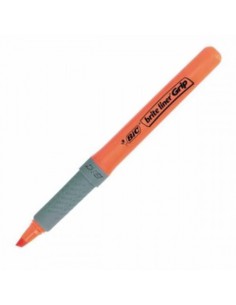 MARCADOR FLUORESCENTE HIGHLIGHTER GRIP TRAZO 1,5-3,3MM. NARANJA BIC 811933 (x12 unidades)