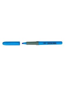 MARCADOR FLUORESCENTE HIGHLIGHTER GRIP TRAZO 1,5-3,3MM. AZUL BIC 811931 (x12 unidades)