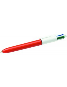 BOLIGRAFO 4 COLORES FINE PUNTA 0.8 MM. COLORES AZUL / NEGRO / ROJO Y VERDE BIC 982867 (x12 unidades)