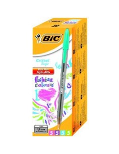 CAJA 20 BOLIGRAFO CRISTAL FUN TRAZO 1,6 MM. COLORES SURTIDOS BIC 895793