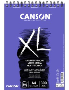 Canson XL Mix Media Bloc de hojas de papel para bellas artes 30 hojas (x5 unidades)