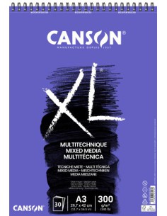 Canson XL Mix Media Bloc de hojas de papel para bellas artes 30 hojas (x5 unidades)