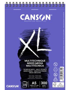Canson XL Mix Media Bloc de hojas de papel para bellas artes 15 hojas (x5 unidades)
