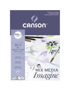 Canson Imagine Arte de papel 50 hojas (x5 unidades)