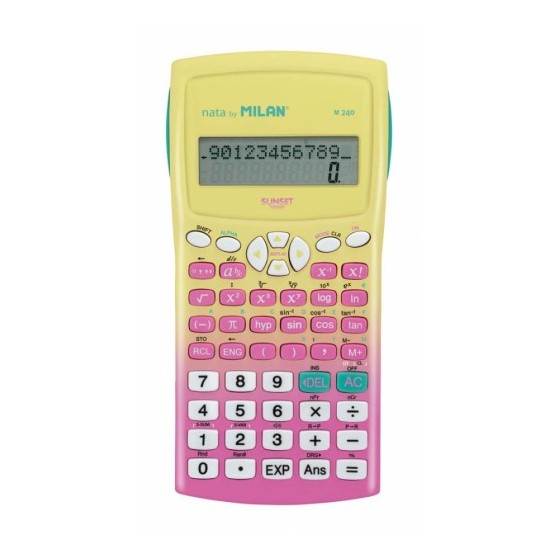 BLÍSTER CALCULADORA CIENTÍFICA M240 SUNSET ROSA NUEVO MILAN 159110SNPBL