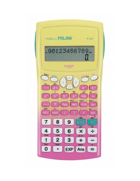 BLÍSTER CALCULADORA CIENTÍFICA M240 SUNSET ROSA NUEVO MILAN 159110SNPBL