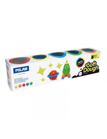 Milan 913505N compuesto para cerámica y modelaje Pasta para modelar 890 g Multicolor 5 pieza(s)
