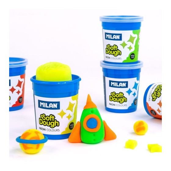 Milan 913505N compuesto para cerámica y modelaje Pasta para modelar 890 g Multicolor 5 pieza(s)