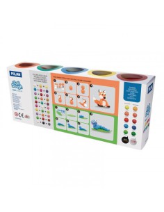 Milan 913510B compuesto para cerámica y modelaje Pasta para modelar 850 g Multicolor 10 pieza(s) 2