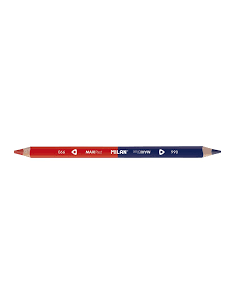 LÁPICES BICOLORES MAXI AZUL - ROJO TRIANGULARES MILAN 702612 (x12 unidades)