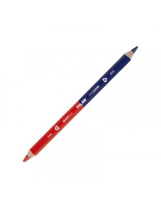 LÁPICES BICOLORES MAXI AZUL - ROJO TRIANGULARES MILAN 702612 (x12 unidades) 2