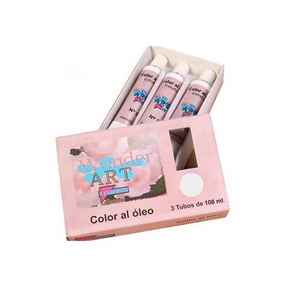 Pryse 6251002 pintura al óleo 108 ml Tubo Plata, Titan, Blanco
