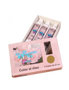 CAJA 3 TUBOS 21ML. ÓLEO Nº.38 SIENA CRUDO WONDER ART BY PRYSE 6250038