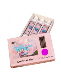 CAJA 3 TUBOS 21ML. ÓLEO Nº.17 MAGENTA WONDER ART BY PRYSE 6250017