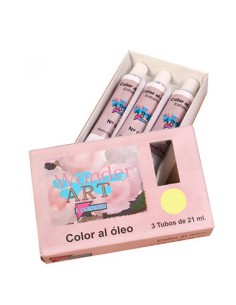 CAJA 3 TUBOS 21ML. ÓLEO Nº.08 AMARILLO CADMIUN WONDER ART BY PRYSE 6250008