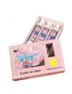 CAJA 3 TUBOS 21ML. ÓLEO Nº.07 AMARILLO LIMÓN WONDER ART BY PRYSE 6250007