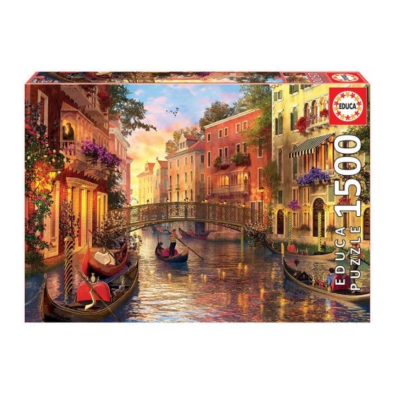 Educa Sunset in Venice Puzzle rompecabezas 1500 pieza(s)