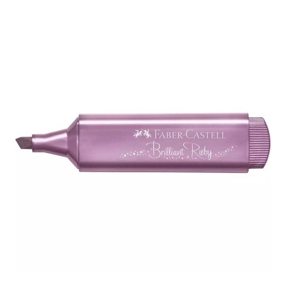 MARCADOR TEXTLINER "METÁLICO". COLORES: RUBÍ. FABER CASTELL 154691 (x10 unidades)