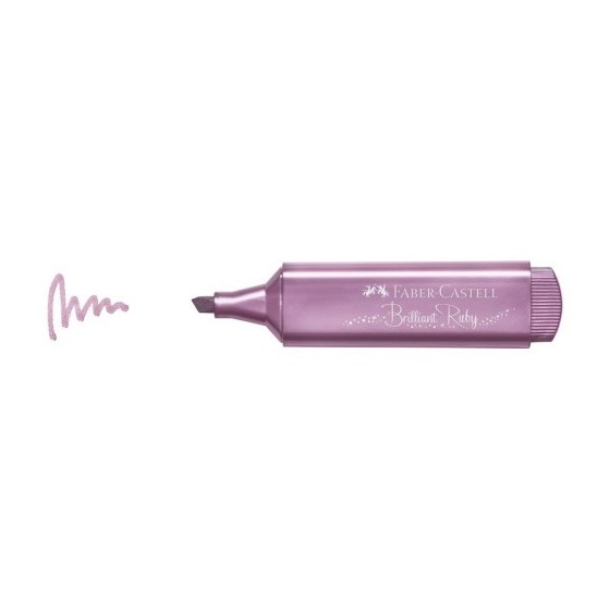 MARCADOR TEXTLINER "METÁLICO". COLORES: RUBÍ. FABER CASTELL 154691 (x10 unidades)