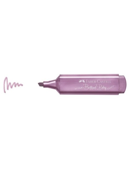 MARCADOR TEXTLINER "METÁLICO". COLORES: RUBÍ. FABER CASTELL 154691 (x10 unidades)