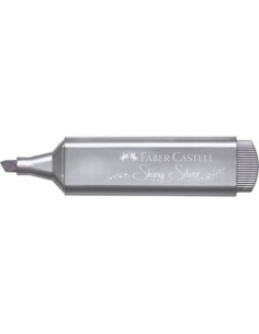 MARCADOR TEXTLINER "METÁLICO". COLOR: PLATA. FABER CASTELL 154661 (x10 unidades) 2