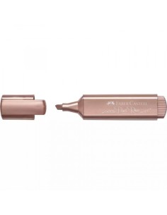 MARCADOR TEXTLINER "METÁLICO". COLOR: ORO ROSA. FABER CASTELL 154626 (x10 unidades)
