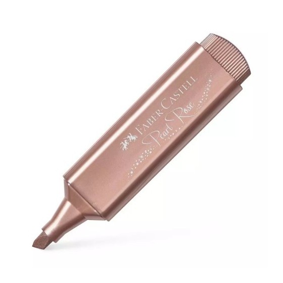 MARCADOR TEXTLINER "METÁLICO". COLOR: ORO ROSA. FABER CASTELL 154626 (x10 unidades)