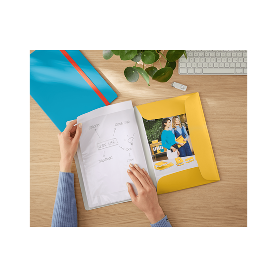 CARPETA FUNDAS COSY MOBILE PLUS AMARILLO LEITZ 46700019
